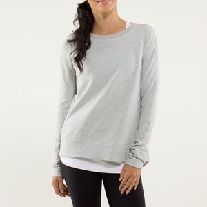 Lululemon Exhalation Pullover Heathered Gray